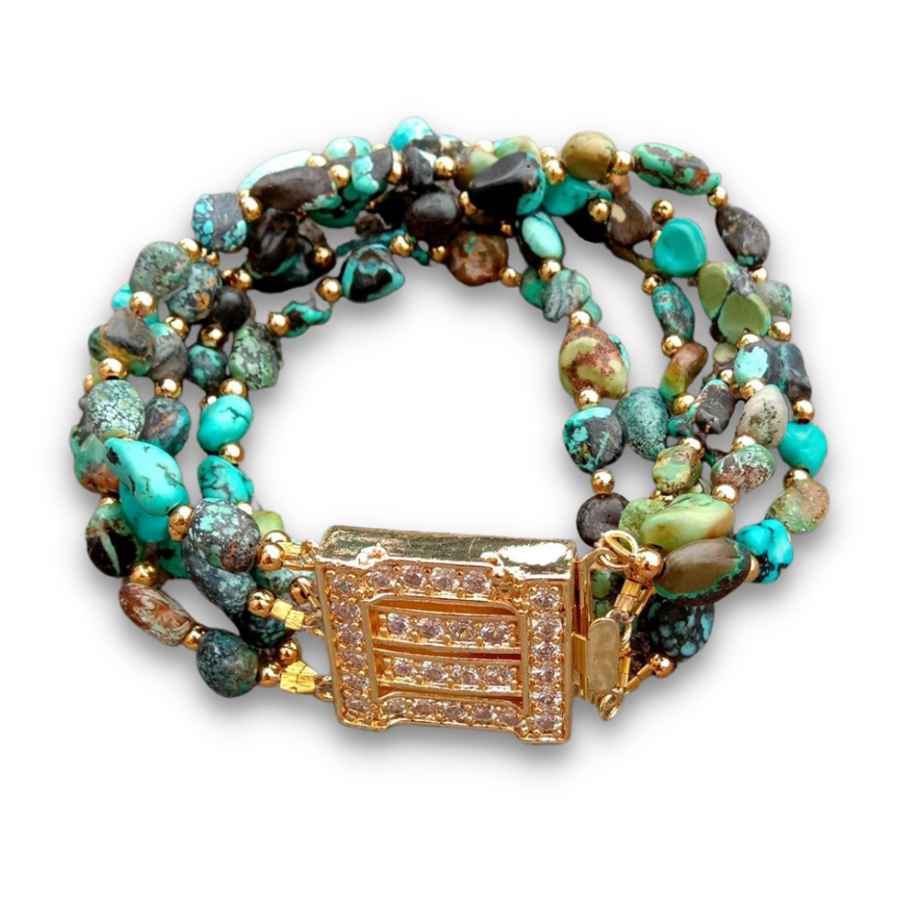 Bracelet en Turquoise "Stabilité & Empathie"