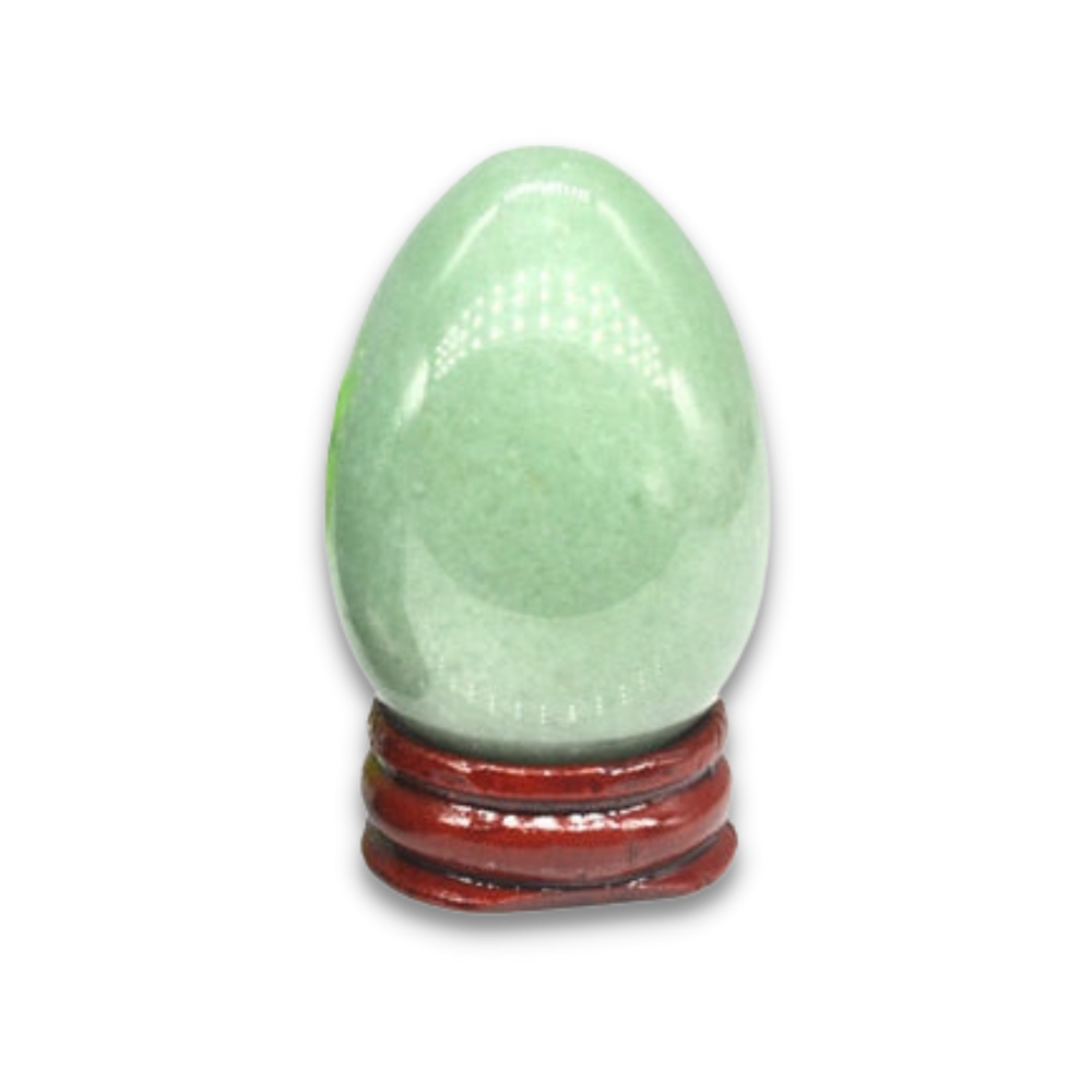 Oeuf de Yoni Massage en Aventurine verte "Développement & Épanouissement"