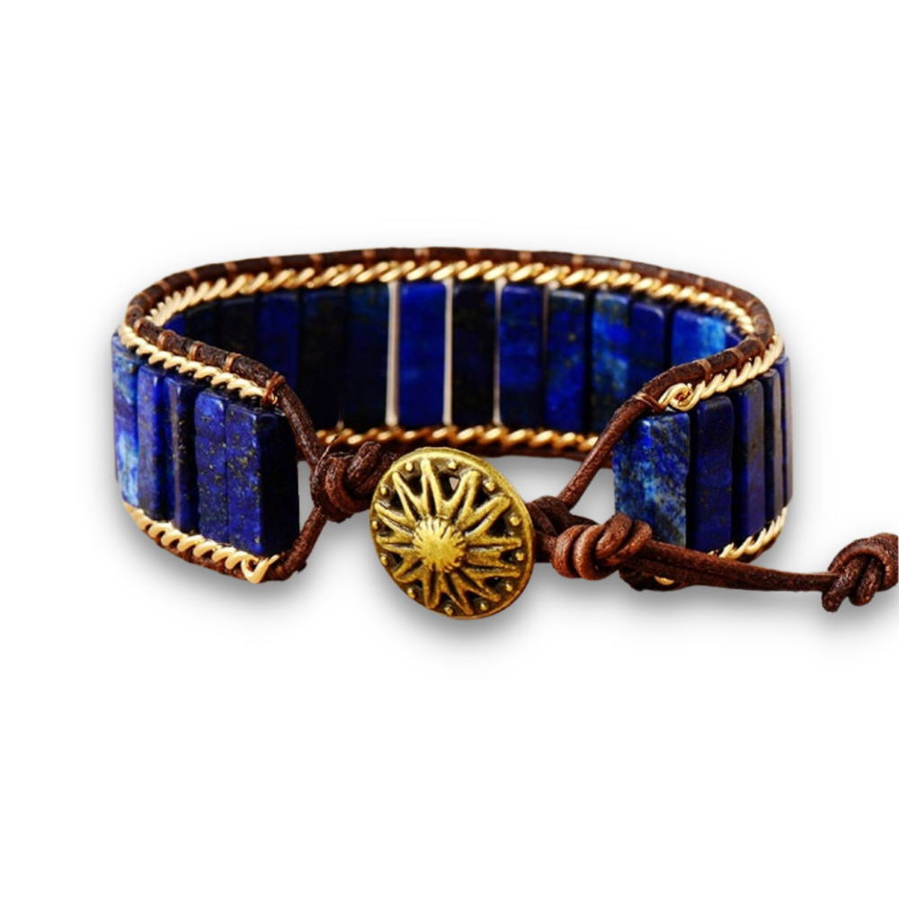 Bracelet Bohémien en Lapis Lazuli "Santé & Harmonie"
