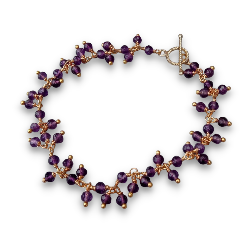 Bracelet en Améthyste "Force & Sagesse"