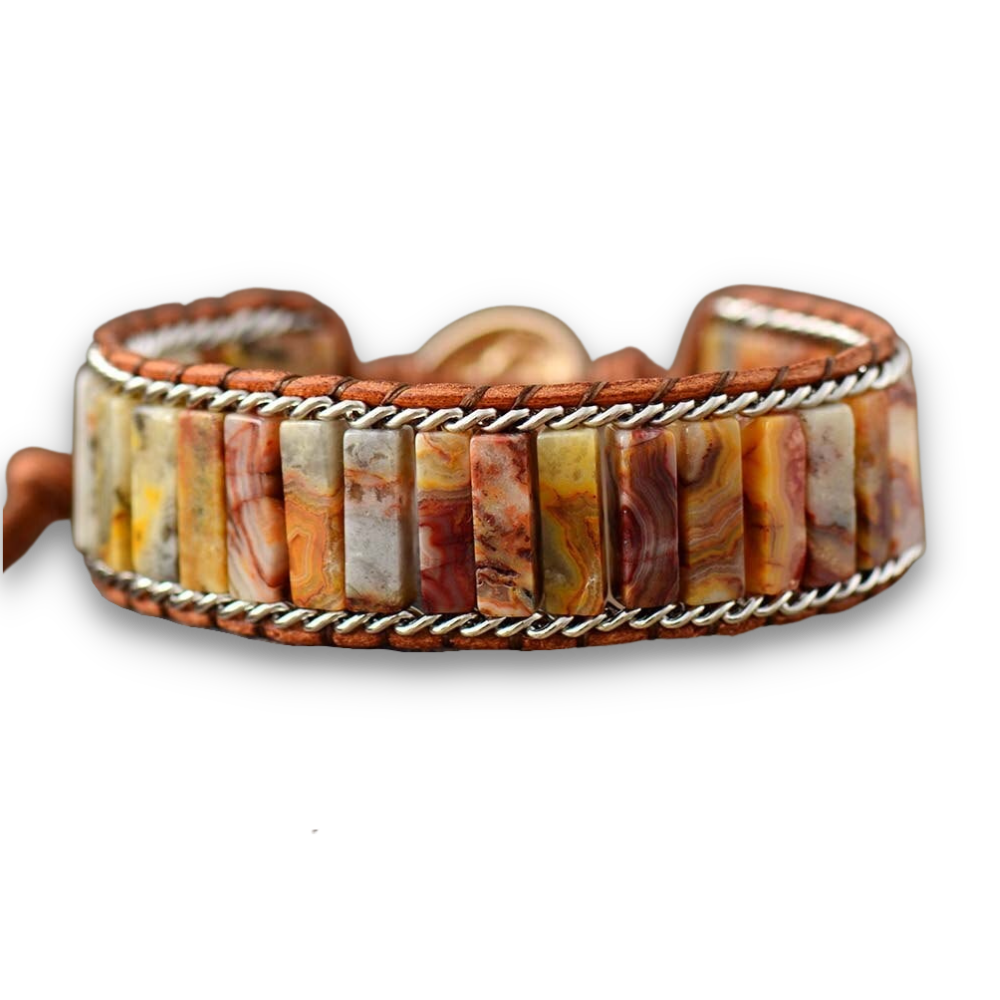 Bracelet Bohémien en Agate "Ancrage & Equilibre"