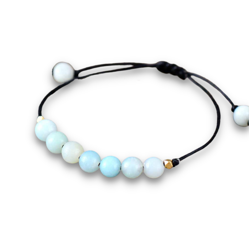 Bracelet en Amazonite "Paix & Courage"