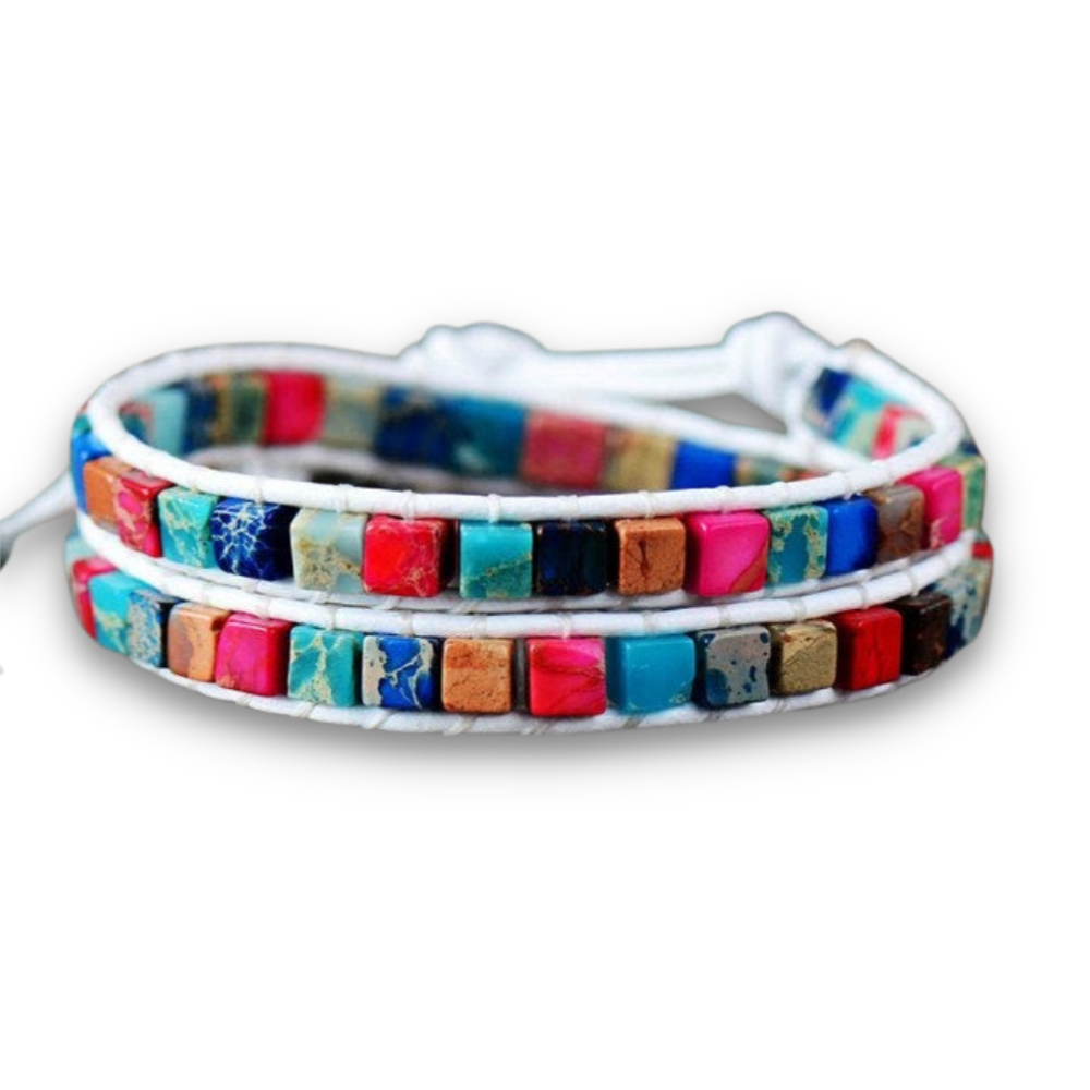 Bracelet Bohémien en Jaspe "Épanouissement & Estime de soi"