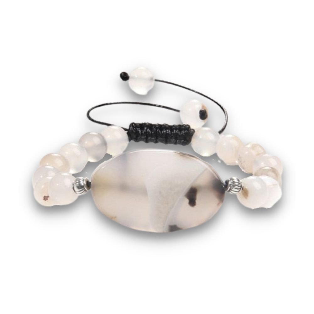Bracelet en Agate "Ancrage & Equilibre"