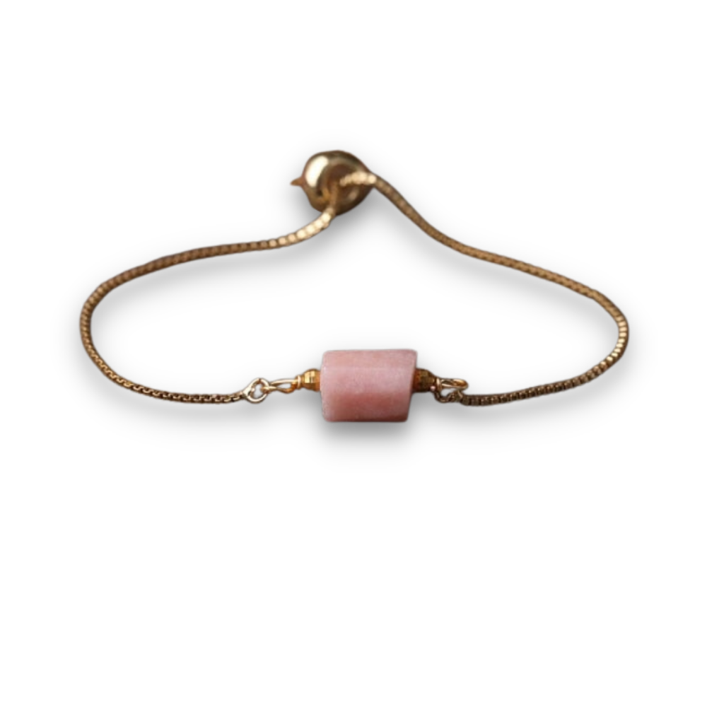 Bracelet en Opale rose "Espoir & Guérison"