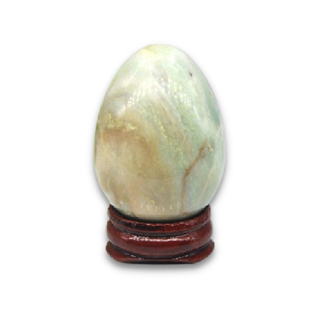 Oeuf de Yoni Guérison en Amazonite "Paix & Courage"