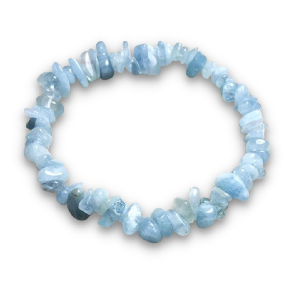 Bracelet Baroque en Aigue Marine "Jeunesse & Guérison"