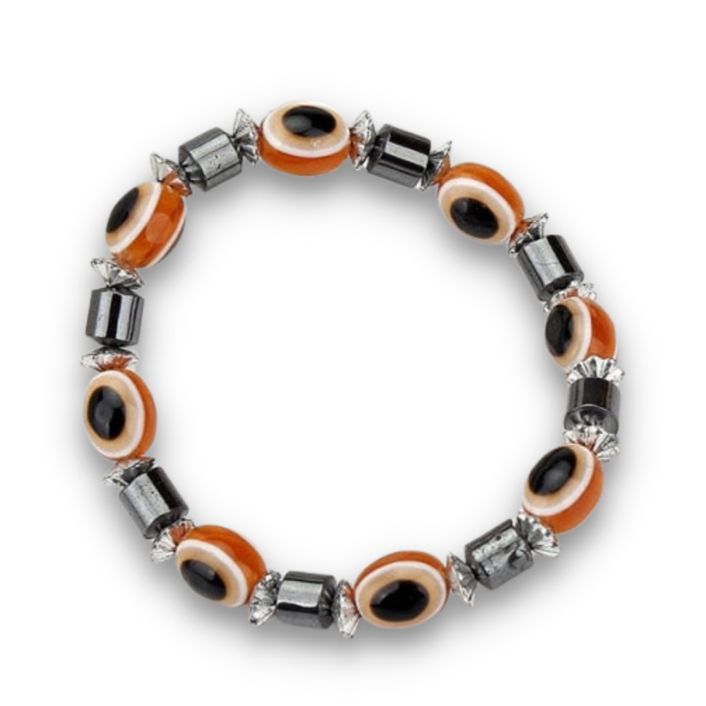 Bracelet Magnétique en Hématite "Force & Puissance"