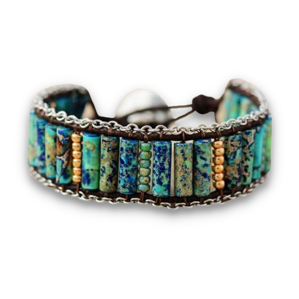 Bracelet Bohémien en Jaspe "Épanouissement & Estime de soi"