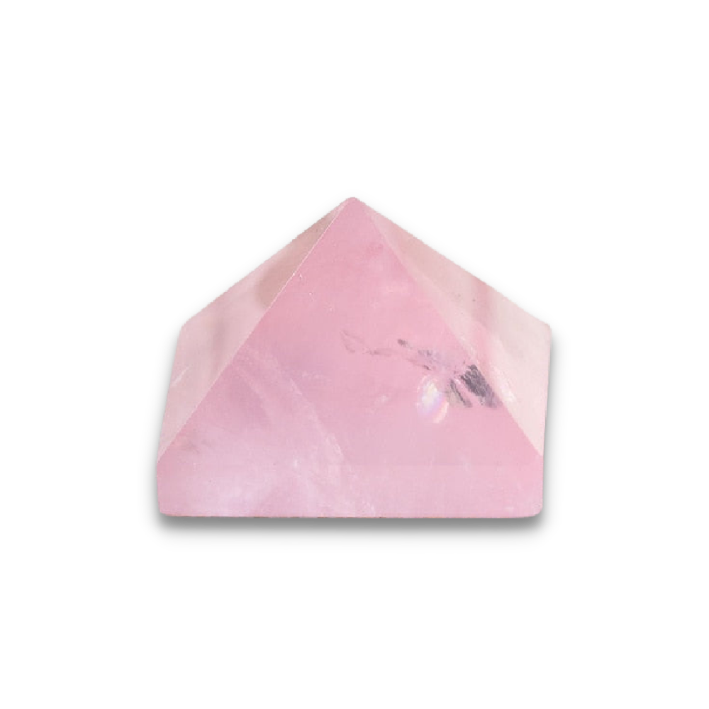 Pyramide Reiki en Quartz rose "Amour & Confiance en soi"