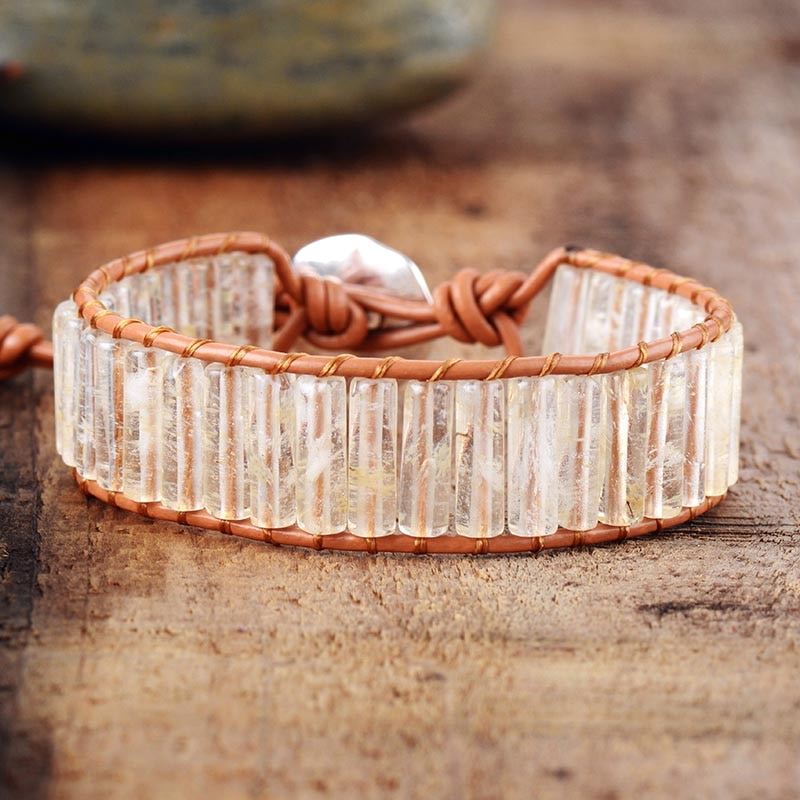Bracelet Bohémien en Quartz "Clairvoyance & Sagesse"