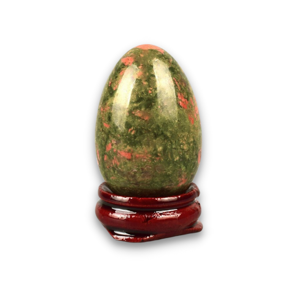 Oeuf de Yoni Massage en Unakite "Confiance & Sagesse"