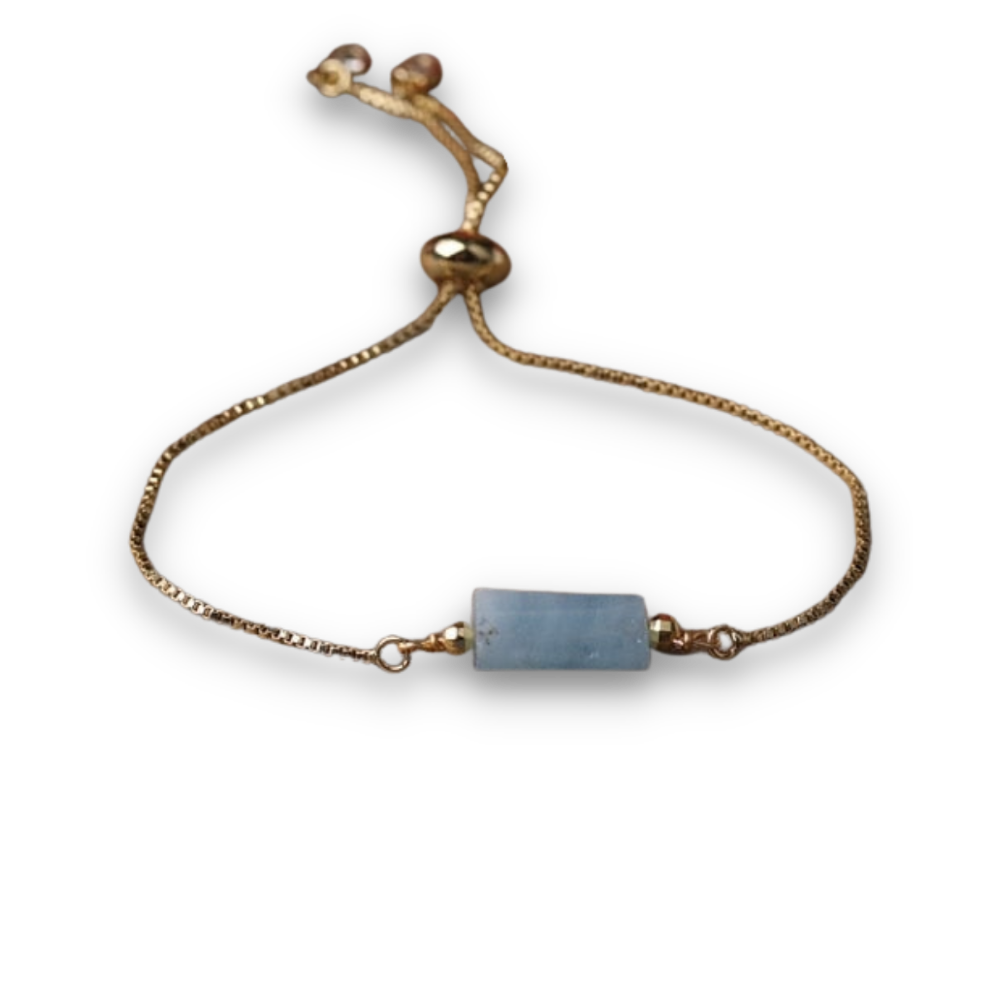 Bracelet en Aigue Marine "Jeunesse & Guérison"