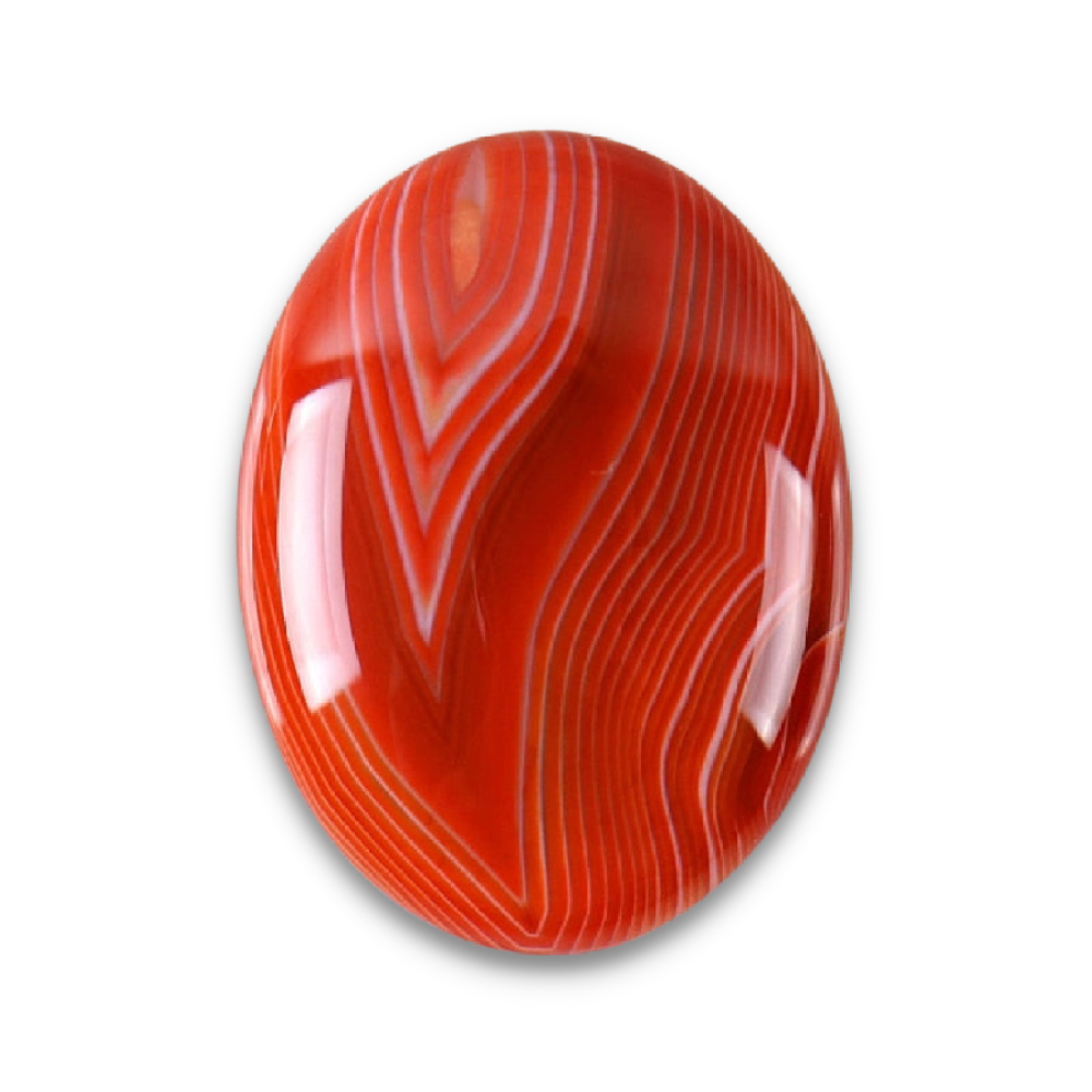 Cabochon en Agate feu "Énergie & Sécurité"