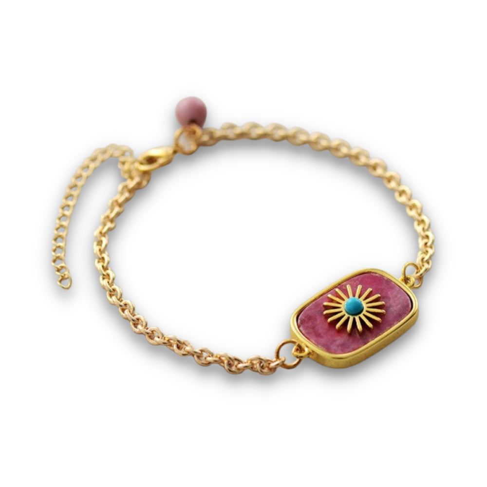 Bracelet en Rhodonite "Amour & Bienveillance"
