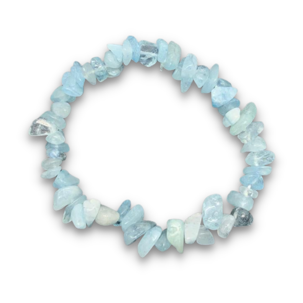 Bracelet Baroque en Aigue Marine "Paix & Sérénité"