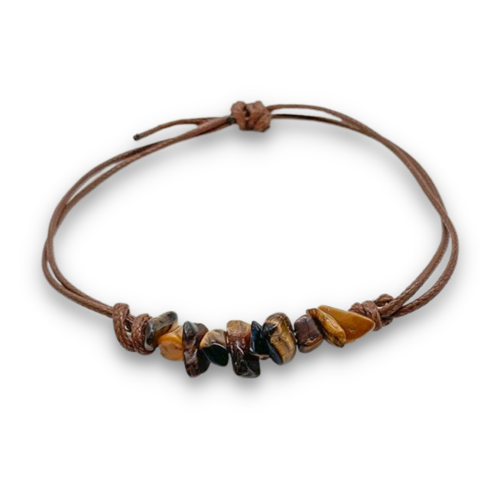 Bracelet Baroque en Oeil de tigre "Courage & Audace"