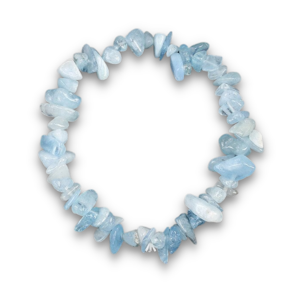 Bracelet Baroque en Aigue Marine "Paix & Sérénité"