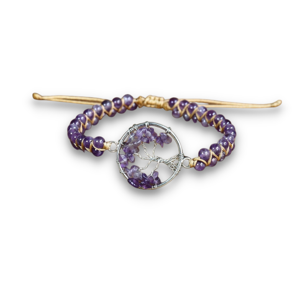 Bracelet Yoga en Améthyste "Force & Sagesse"