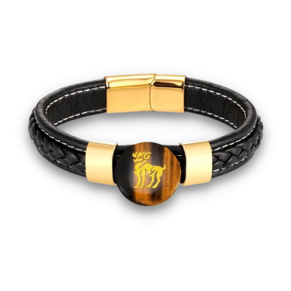 Bracelet en Oeil de tigre "Courage & Audace"