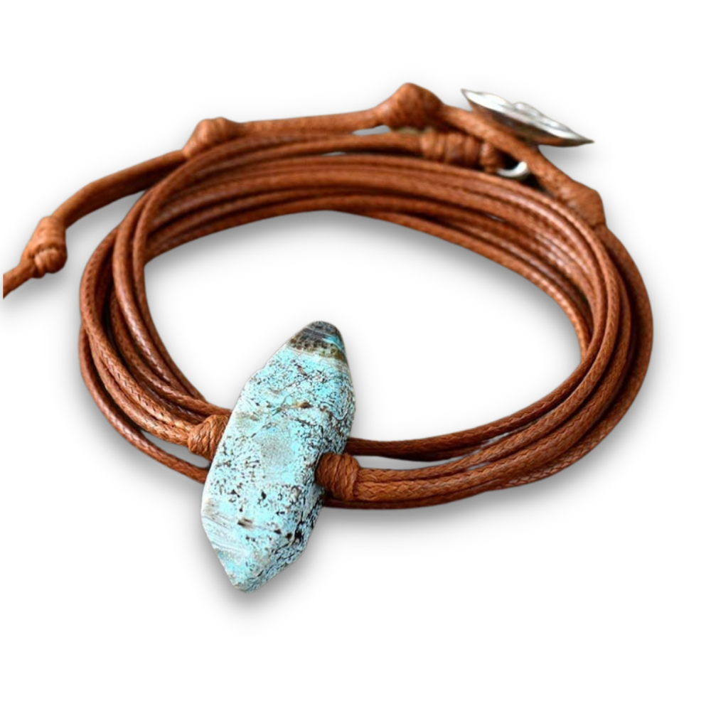 Bracelet Bohémien en Jaspe "Épanouissement & Estime de soi" - Obélisque