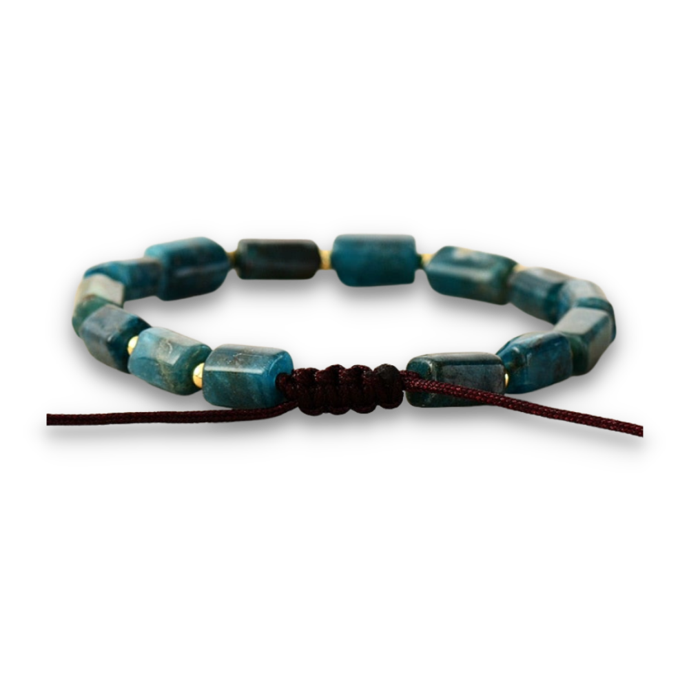 Bracelet en Apatite bleue "Communication & Relaxation"