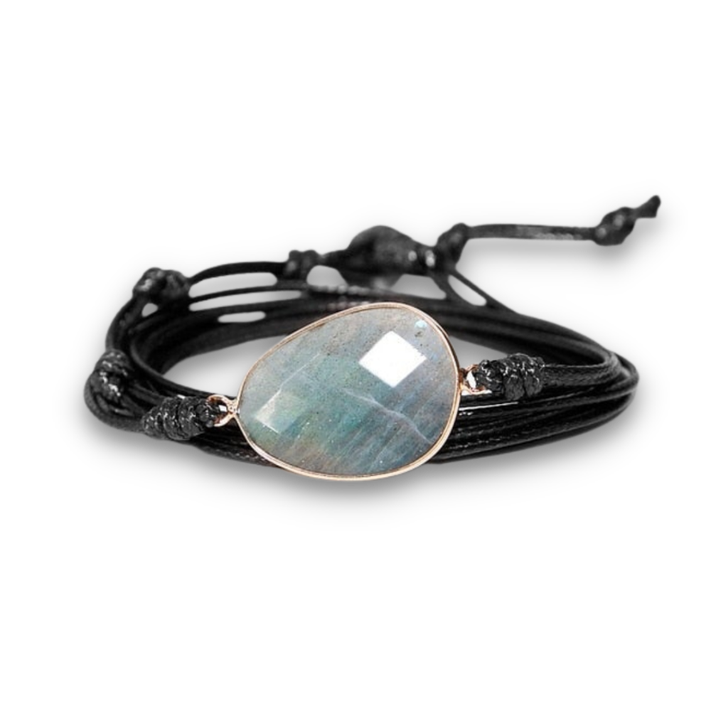 Bracelet en Labradorite "Protection & Développement" - Cabochon