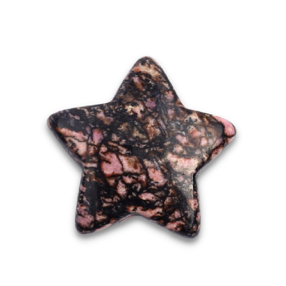 Pierre Taillée Méditation en Rhodochrosite "Compassion & Amour" - Étoile