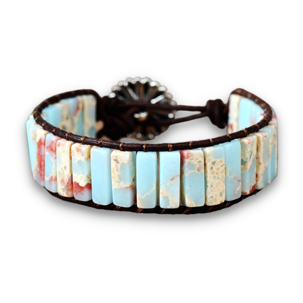 Bracelet Bohémien en Jaspe "Épanouissement & Estime de soi"