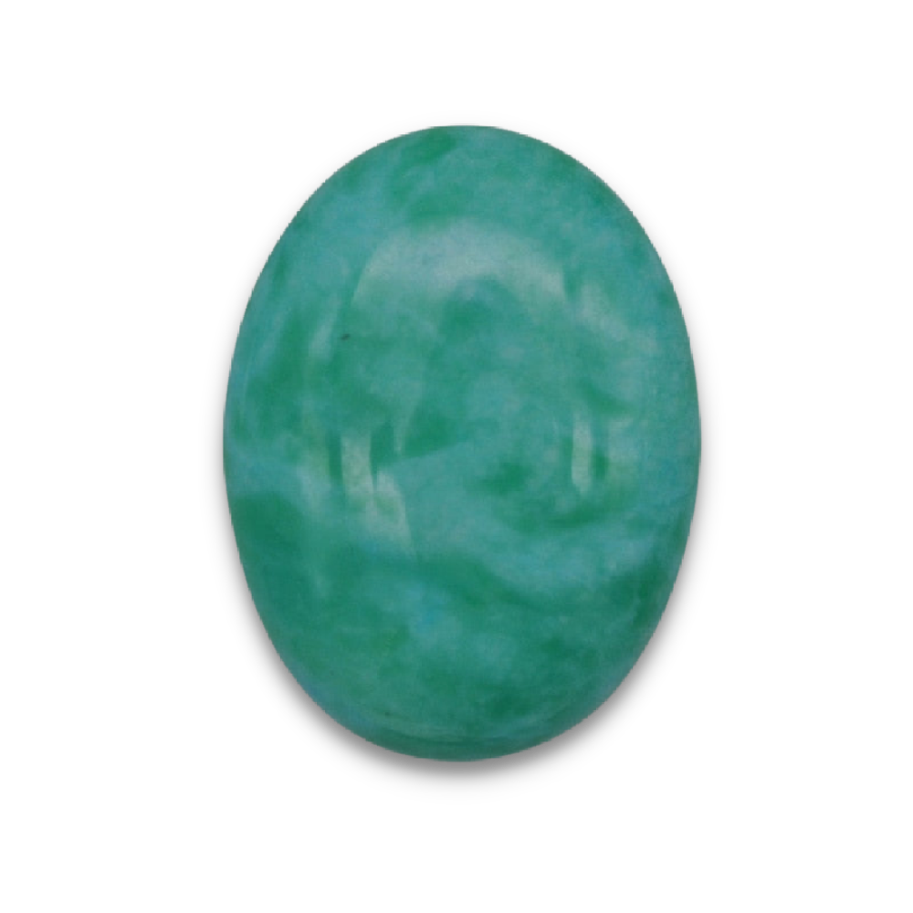 Cabochon en Amazonite "Paix & Courage"