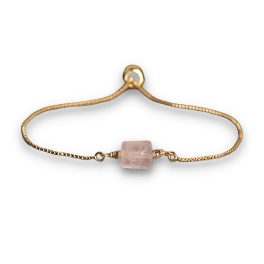 Bracelet en Quartz rose "Amour & Confiance en soi"