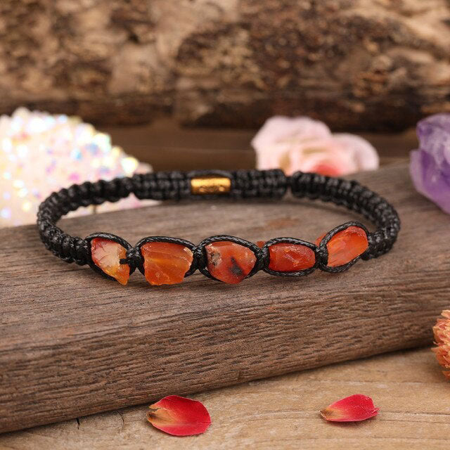 Bracelet Shamballa en Agate "Ancrage & Equilibre"