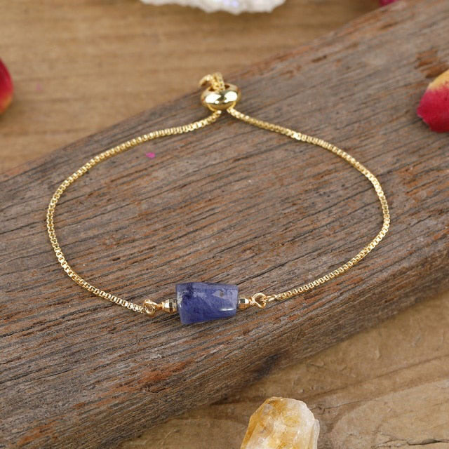 Bracelet en Tanzanite "Accomplissement & Spiritualité"