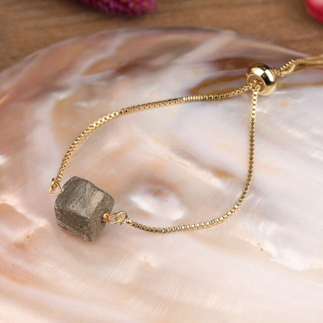 Bracelet en Pyrite "Rigueur & Concentration"