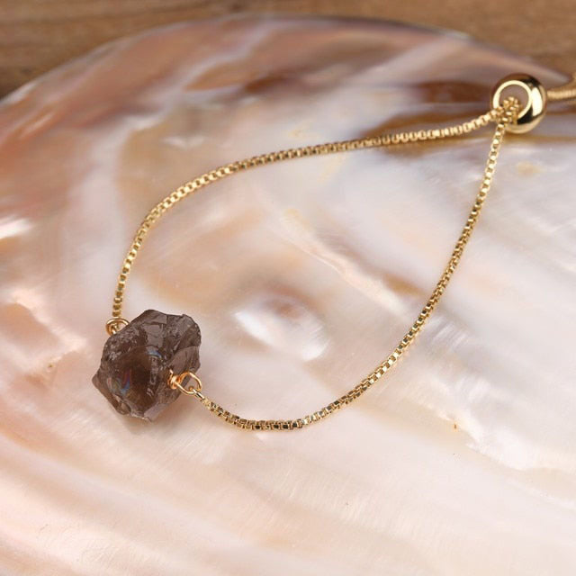 Bracelet en Quartz fumé "Lucidité & Concentration"