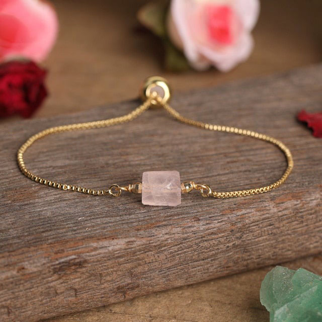 Bracelet en Quartz rose "Amour & Confiance en soi"