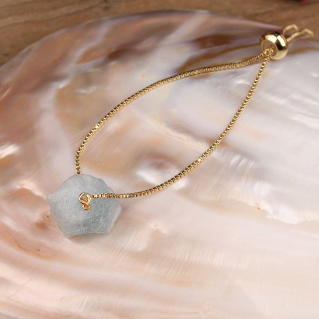 Bracelet en Aigue Marine "Jeunesse & Guérison"