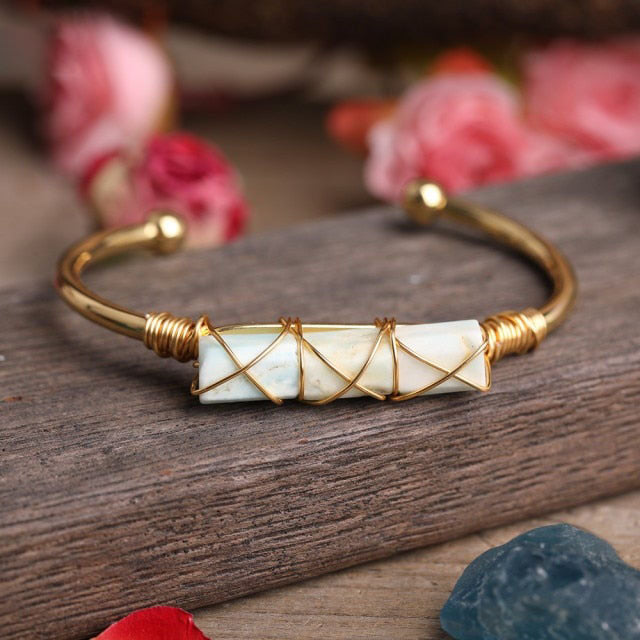 Bracelet en Jaspe "Épanouissement & Estime de soi"