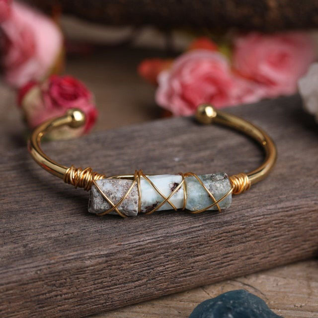 Bracelet en Larimar "Anti-stress & Paix intérieure"