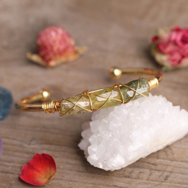 Bracelet en Grenat "Productivité & Abondance"