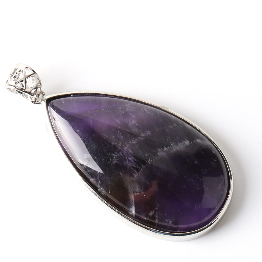 Pendentif Guérison en Améthyste "Force & Sagesse" - Goutte