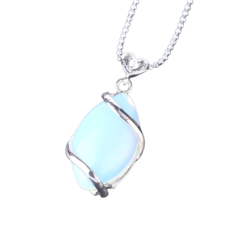 Chaîne et son Pendentif Guérison en Opale "Créativité & Spontanéité"
