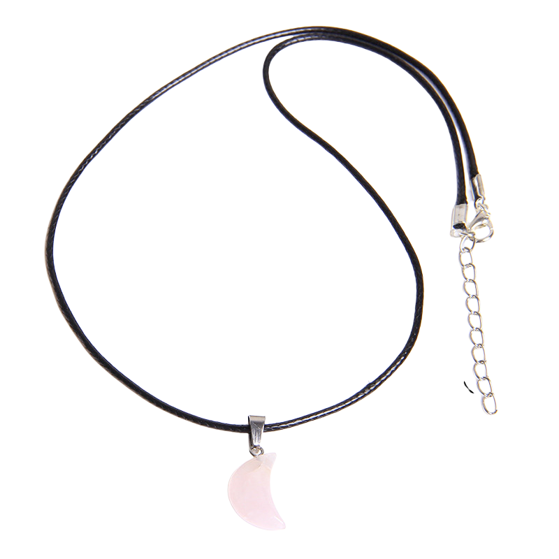 Cordon et son Pendentif en Quartz rose "Amour & Confiance en soi"