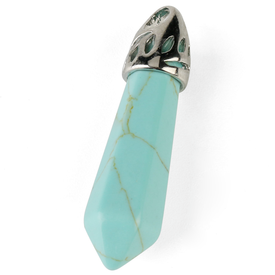 Pendentif Guérison en Turquoise "Stabilité & Empathie" - Prisme