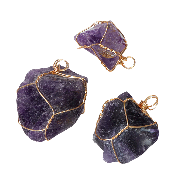 Pendentif en Améthyste "Force & Sagesse"