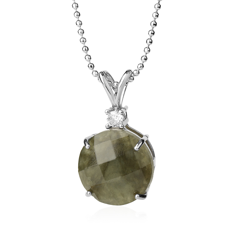 Chaîne et son Pendentif Guérison en Labradorite "Protection & Développement"