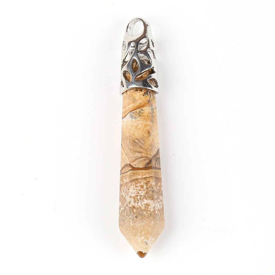 Pendentif Guérison en Jaspe "Épanouissement & Estime de soi" - Prisme