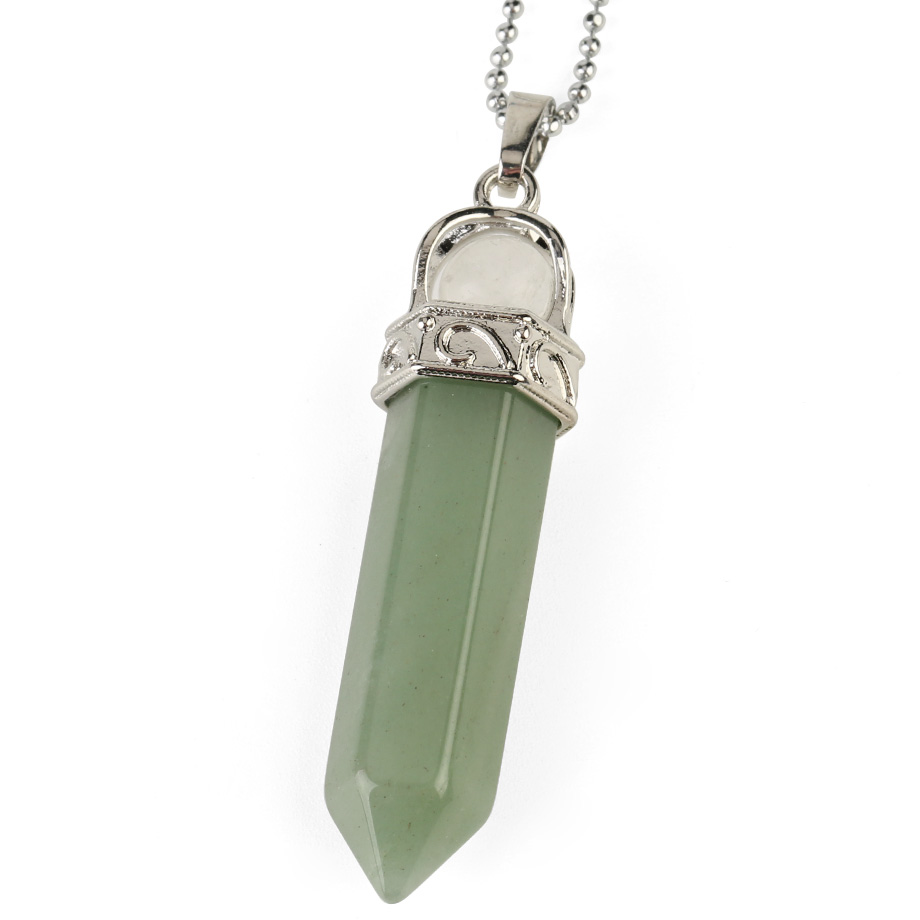 Chaîne et son Pendentif Guérison en Aventurine "Chance & Fortune" - Prisme
