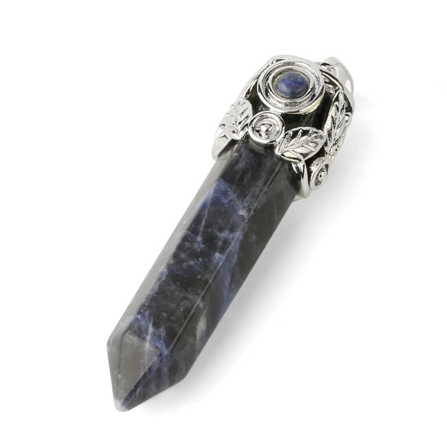 Pendentif Reiki en Sodalite "Humilité & Courage" - Prisme