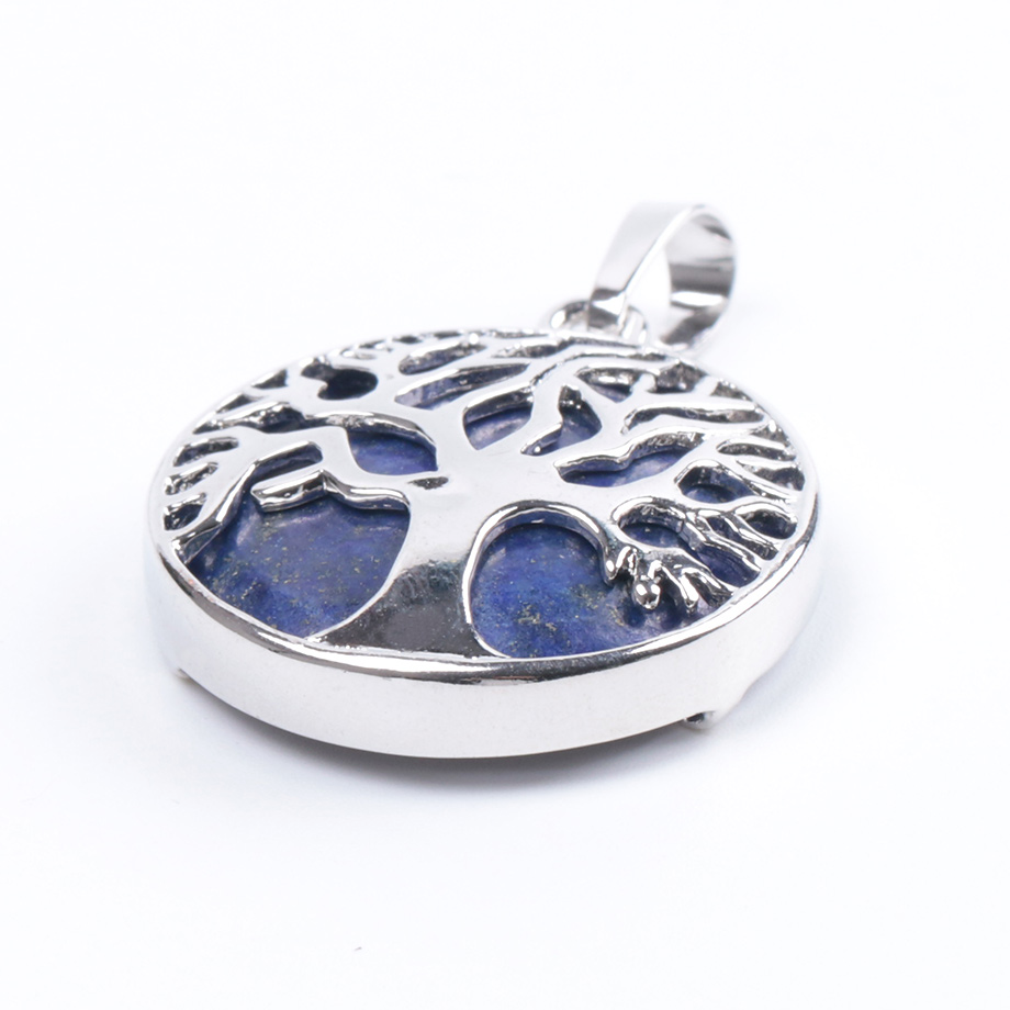Pendentif en Lapis-Lazuli "Santé & Harmonie" - Arbre de vie